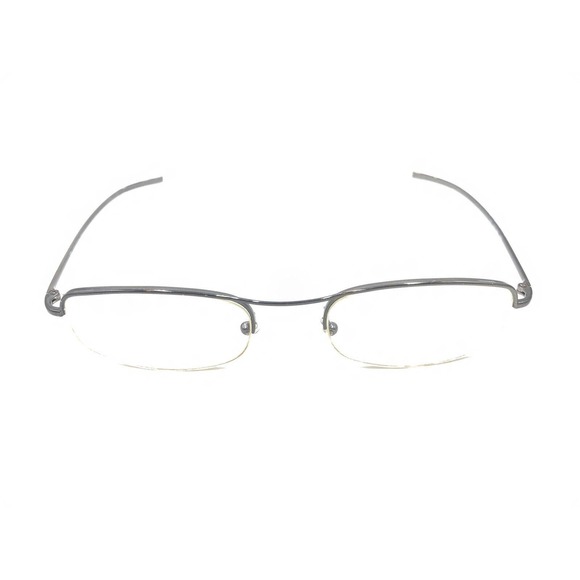 Gucci GG 1682 628 Gunmetal Silver Gray Half Eyeglasses Frames 51-16 135 Italy - Picture 2 of 12